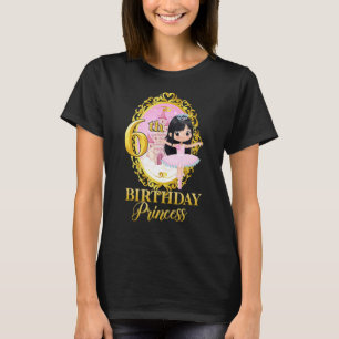 T-shirt 6e anniversaire fête Ballerina Danseur Ballet Tutu
