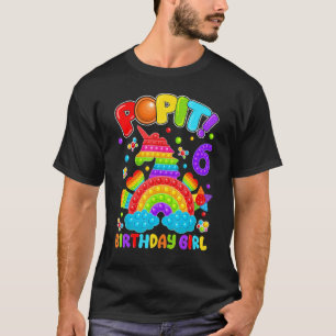 T-shirt 6e anniversaire Fidget Jouet Pop It Anniversaire F