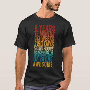 T-shirt 6e anniversaire Old Meter 6 an old