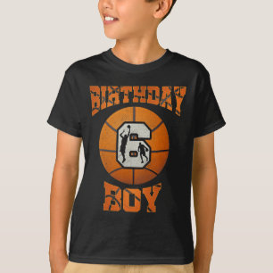 T-shirt 6e anniversaire tenue garçon basket-ball 6 ans