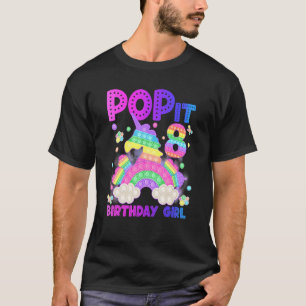 T-shirt 6e anniversaire Unicorn Fidget Pop It Birthday Gir