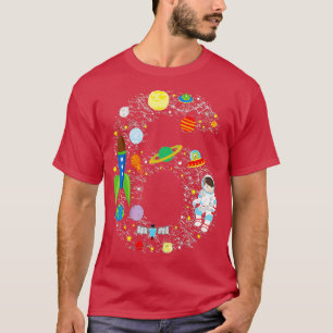 T-shirt 6e astronaute de l'espace extra-atmosphérique Numé