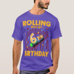 T-shirt 6e Birthday Rollercoaster Amusement Park Boys Gir<br><div class="desc">6e Birthday Rollercoaster Amusement Park Boys Girl Birthday.</div>