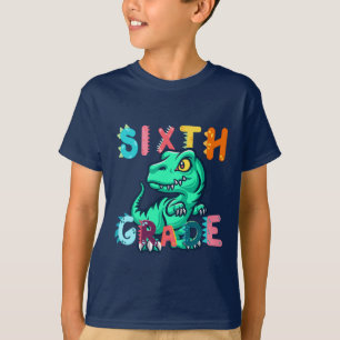 T-shirt 6e GRADE Dino Squad garçons filles professeur Reto