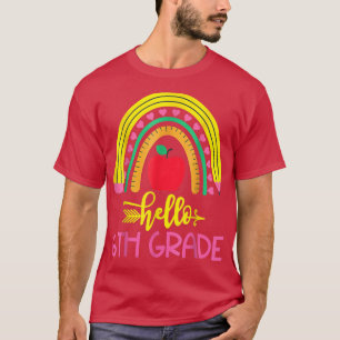 T-shirt 6e Grade Rainbow Back To School Teacher Gi