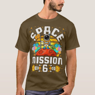 T-shirt 6e mission spatiale anniversaire 6 ans astronaute