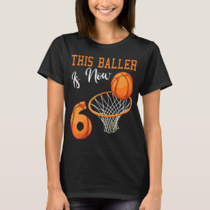 T-shirt 6ème anniversaire pour le basket-ball