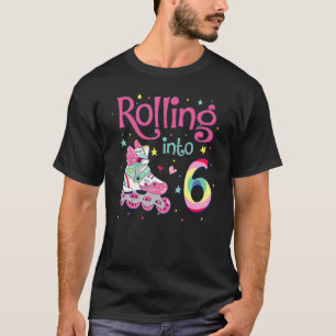T-shirt 6ème Anniversaire Roulement en 6 Anniversaire fill