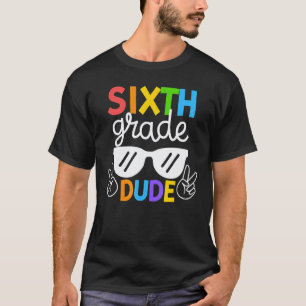 T-shirt 6ème élève de sixième rentrée des classes premier