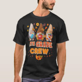 T-shirt 6th Grade Crew Gnomes Thanksgiving Grateful Sixth  (Devant)