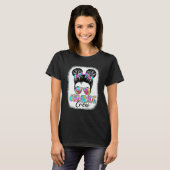 T-shirt 6th Grade Crew Messy Bun Girl Tie Dye Back To Scho (Devant entier)