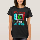 T-shirt 6th Grade Level Unlocked Back To School Gamer Boy (Devant)