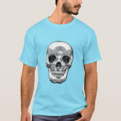 T-shirt [700] Crâne humain argenté (Devant)