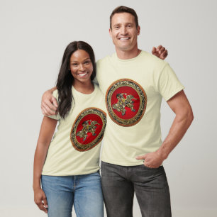 T-shirt [700] Hokusai - Shoki Riding Shishi Lion