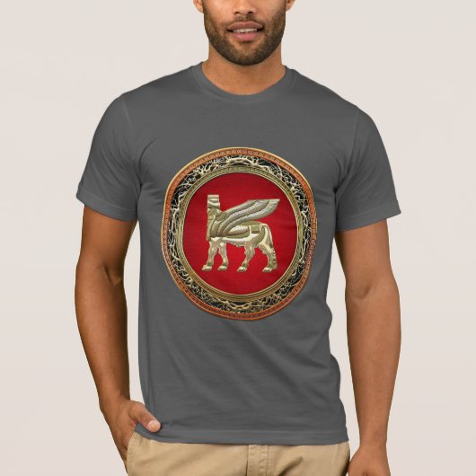 T-shirt [700] Lamassu à ailes babyloniennes [3D] (Devant)