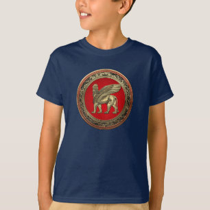 T-shirt [700] Lion ailé assyrien - Lamassu d'or