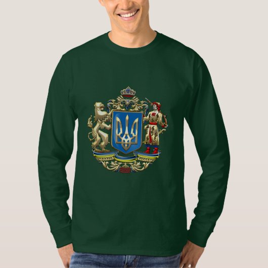 T-shirt [700] L'Ukraine : Plus grand manteau des bras (Devant)