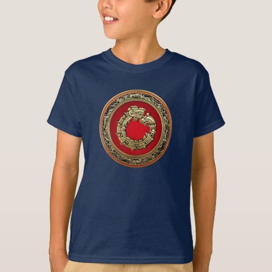 T-shirt [700] Serpent Dieu Quetzalcoatl [Or] (Devant)