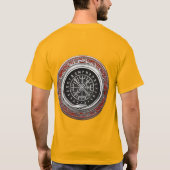 T-shirt [700] Vegvisir - Viking Silver Magic Runic Compass (Dos)
