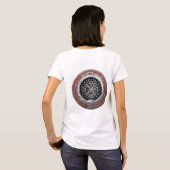 T-shirt [700] Vegvisir - Viking Silver Magic Runic Compass (Dos entier)