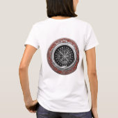 T-shirt [700] Vegvisir - Viking Silver Magic Runic Compass (Dos)
