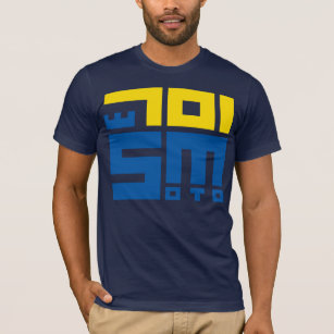 T-shirt 701 Supermoto (jaune/bleu)