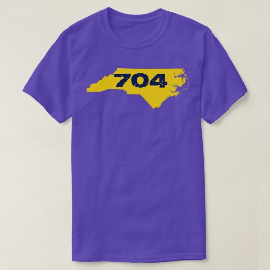 T-shirt 704 Or et bleu (Design devant)