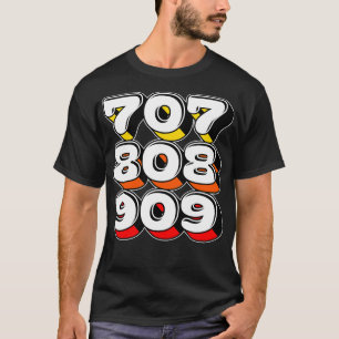 T-shirt 707 808 909 Drum Machine DJ Design