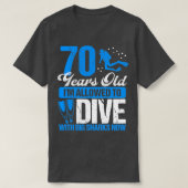 T-shirt 70 Anniversaire Plongée Plongée Plongée Plongée Pl (Design devant)