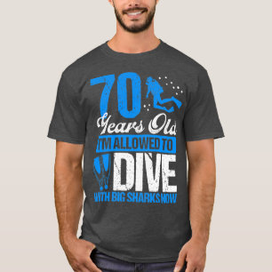 T-shirt 70 Anniversaire Plongée Plongée Plongée Plongée Pl