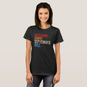 T-shirt 70 Ans Awesome Depuis Septembre 1952 70th Bi (Devant entier)