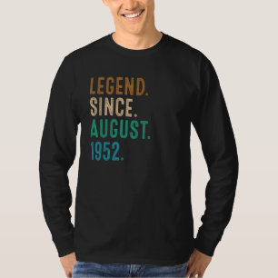 T-shirt 70 ans de légende depuis août 1952 70e anniversair