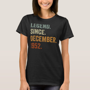 T-shirt 70 ans de légende depuis décembre 1952 70e oiseau