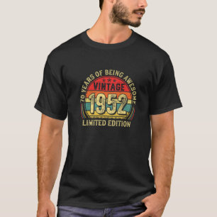 T-shirt 70 Ans D'Être Impressionnant Vintage 1952 Rétro 70