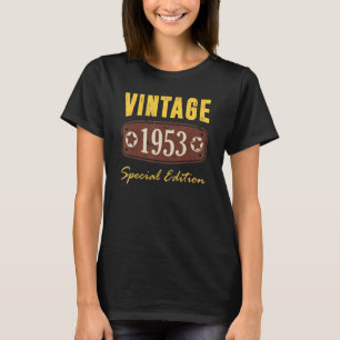 T-shirt 70 ans pour 70e anniversaire Vintage 1953