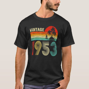 T-shirt 70 ans Vintage 1953 70e anniversaire
