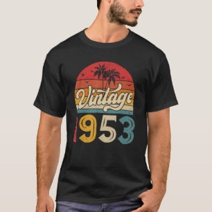 T-shirt 70 ans Vintage 1953 70e anniversaire Hommes Femmes