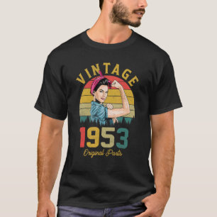 T-shirt 70 ans Vintage 1953 70e anniversaire pour les femm