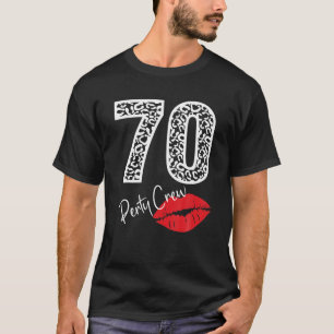 T-shirt 70 Équipage De Fête Boire Des Cadeaux De Bière 70E
