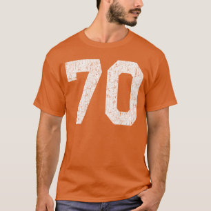 T-shirt 70 Maillot Uniforme Universitaire Sports Numéro 70