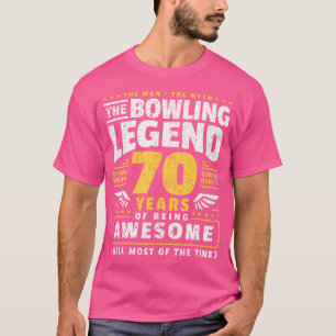 T-shirt 70E Anniversaire Bowling 70 Ans Bowler