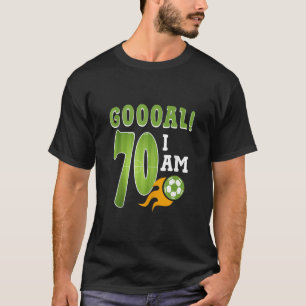 T-shirt 70e Anniversaire Boy Soccer I m 70 Ancien Funny B