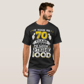 T-shirt 70e Anniversaire Cadeau M'A Pris 70 Ans 70 Ans (Devant entier)