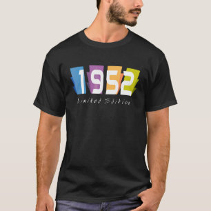 T-shirt 70e anniversaire Dames Mens 70 ans 1952 35