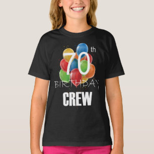 T-shirt 70e anniversaire de l'équipage 70 Party Crew Group