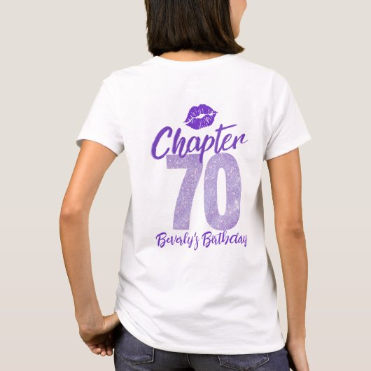 T-shirt 70e anniversaire de l'équipage Chapitre 70 Parties (Dos)