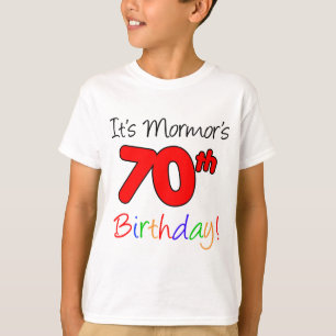 T-shirt 70e anniversaire de Mormor grand-mère suédoise