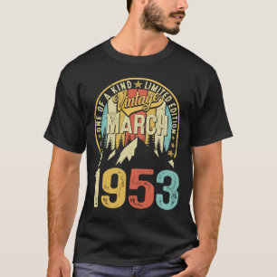 T-shirt 70e anniversaire Hommes 70 ans d'être génial Mars