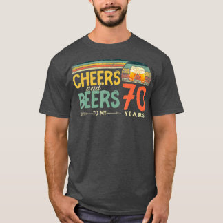 T-shirt 70e anniversaire Poison Funny Cheers and Beers To 
