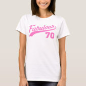 T-shirt 70e anniversaire rose (Devant)
